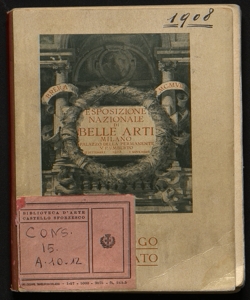 Esposizione nazionale di belle arti, autunno 1908 catalogo illustrato