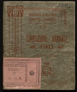 Esposizione annuale 1911 catalogo
