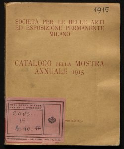 Catalogo della Mostra annuale 1915