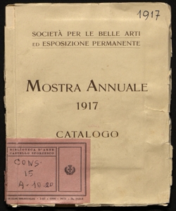 Mostra annuale 1917 catalogo