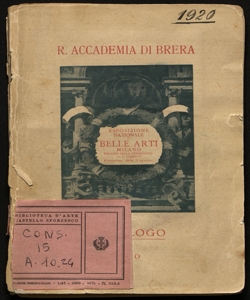 Esposizione nazionale di belle arti autunno 1920