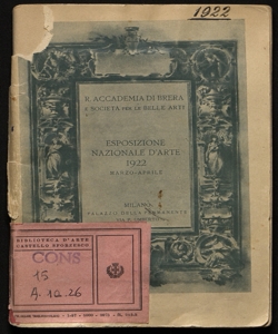 Esposizione nazionale d'arte marzo-aprile 1922