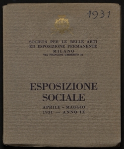 Esposizione sociale aprile-maggio 1931