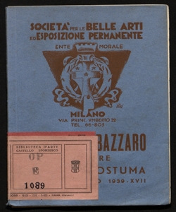 Leonardo Bazzaro pittore mostra postuma, 11-27 febbraio 1939