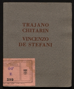 Mostra individuale dei pittori Trajano Chitarin e Vincenzo de Stefani Galleria Pesaro, Milano, dicembre-gennaio 1927-28