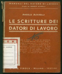 Le scritture dei datori di lavoro Angelo Altarelli