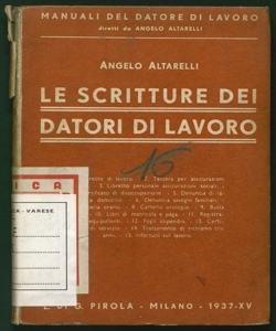 Le scritture dei datori di lavoro Angelo Altarelli