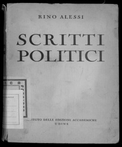 Scritti politici Rino Alessi