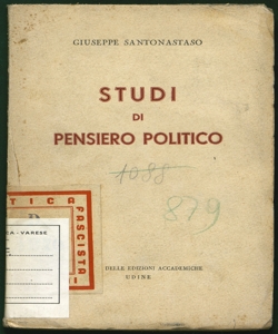 Studi di pensiero politico Giuseppe Santonastaso