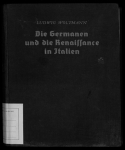 2: Die Germanen und die Renaissance in Italien / von Ludwig Woltmann