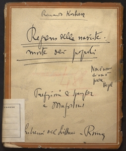 Regresso delle nascite morte dei popoli Riccardo Korherr prefazioni di Spengler e Mussolini