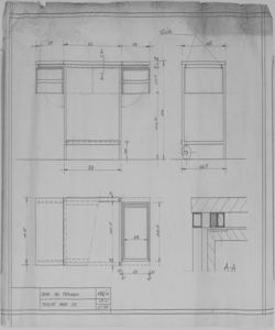 Appartamento Ingegner Terzaghi. Cooperativa La Versiliana - Roma - Disegni