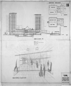 Concorso per il progetto di massima dell'Ospedale degli infermi di Biella (Vercelli) - Disegni