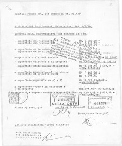 Forese S.p. A. Mensa aziendale, via Cosenz 26 - Milano - Documenti