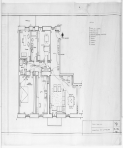 Appartamento Dott. Mario Marchetti, piazza Lima - Milano - Disegni