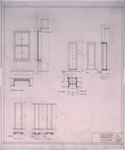 Sistemazione ufficio, via Castelfidardo - Milano - Disegni