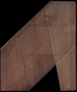 Comuni di Assago e Rozzano. Carta topografica, scala 1:2.000, usata per studio di infrastruttura stradale