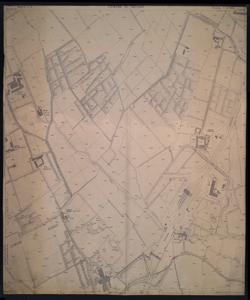 Comune di Assago. Fogli di mappa, scala 1:2.000, usati per studio di infrastrutture stradali