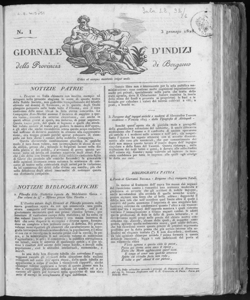 Giornale d'indizi della provincia di Bergamo