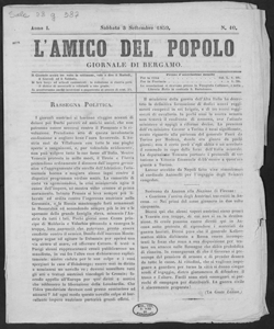 L'amico del popolo Giornale di Bergamo