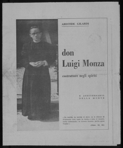 Don Luigi Monza costruttore negli spiriti Aristide Gilardi