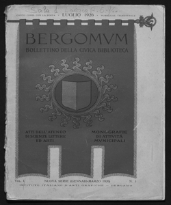 Bergomum bollettino della civica biblioteca