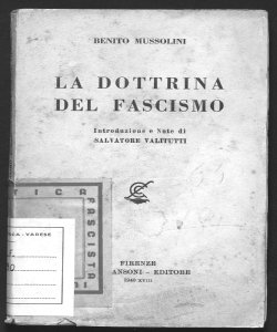 La dottrina del fascismo / introduzione e note di Salvatore Valitutti