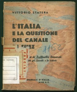 L'Italia e la questione del Canale di Suez / Vittorio Statera : prefazione di Raffaello Riccardi