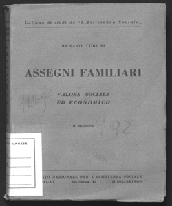 Assegni familiari valore sociale ed economico Renato Turchi