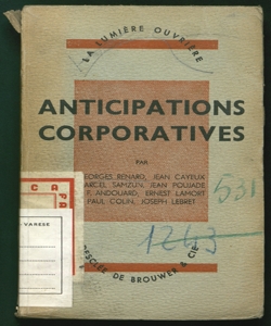 Anticipations corporatives École normale sociale maritime par Georges Renard ... \et al.!