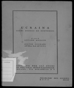 Ucraina cenni storici ed economici a cura di Luciano Aillaud e Silvio Pozzani