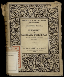 [Elementi di scienza politica] 2 Gaetano Mosca