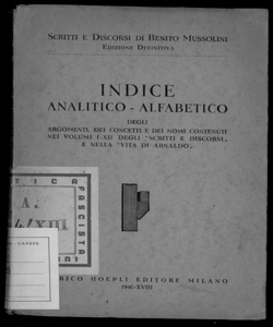 Indice analitico-alfabetico degli argomenti, dei concetti e dei nomi contenuti nei volumi 1.-12. degli Scritti e discorsi e nella Vita di Arnaldo a cura di Carlo Ravasio e Bruno Damiani