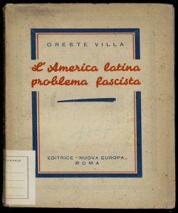 L'America latina problema fascista Oreste Villa