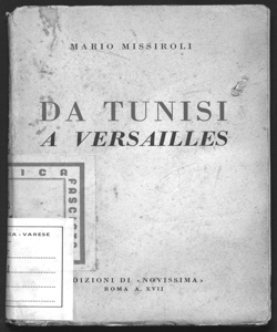 Da Tunisi a Versailles Mario Missiroli