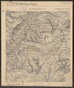 F. 33 della Carta d'Italia: Clusone (Nord-Ovest) / Istituto geografico militare