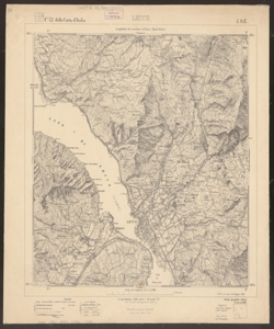 F. 32 della Carta d'Italia, 1. S.E.: Lecco / Istituto geografico militare [2. copia]