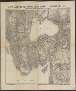 Carta generale del teatro della guerra d'Oriente nel 1877 : estratto dalla Gran Carta d'Europa di Giuseppe Civelli