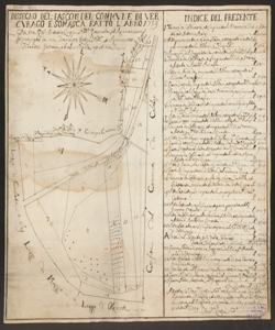 Dissegno del pascolo del Commune di Vercurago e Somasca fatto l'anno 1759  da me Gio. Antonio Crespi Nod. Geometra et Agrimensore e ricopiato da me Francesco Crespi Nod. et Agrimensore ..