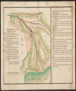 Disegno che va unito alla Relazione del viadattamento fatto del Cavo del Torrente Galavesa [Comune di Calolziocorte] de di 30 Settembre 1774 [...] Cesare Quarantini, Gio. Ant.o Urbani