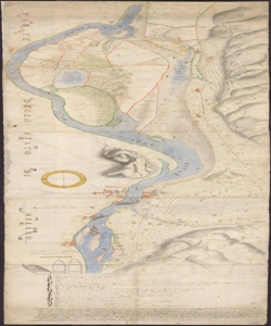 [Disegno dei territori lungo il Fiume Adda su commissione del Comune di Monte Marenzo]