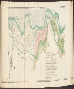 [Mappa dei beni posti lungo la Seriola Morlana tra la Magnifica Città di Bergamo e il Comune di Nembro, redatta da Gio. Piantoni Perito Ag:re Collegiato e Pietro Bolis Notaro e Perito Ag:re Collegiato di Bergamo]