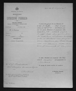 185/1 - 2 - Giuseppe Fiorelli al Presidente del Museo Archeologico di Milano