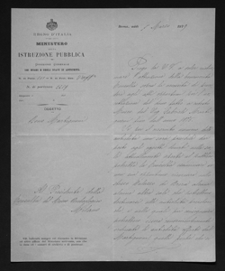 540/1 - 2 - Giuseppe Fiorelli al Presidente della Consulta