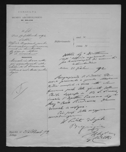 1003 - Emilio Barbiano di Belgioioso e Giulio Carotti al Direttore dell'Ufficio Regionale per la Conservazione dei Monumenti della Lombardia