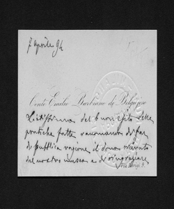 1097 - Emilio Barbiano di Belgioioso a Giulio Carotti