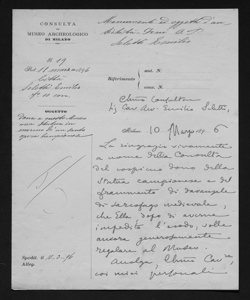 1190 - Giuseppe Vigoni e Giulio Carotti ad Emilio Seletti