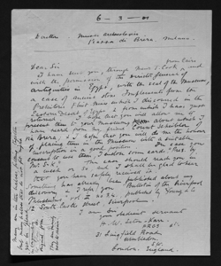 1370 - Heywood Walter Seton - Karr al Direttore del Museo Archeologico di Milano