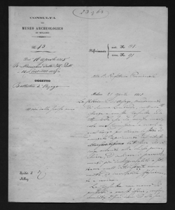 1636 - Antonio Caimi per il Presidente della Consulta alla Prefettura della provincia di Milano