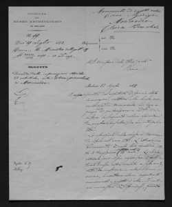 1871 - Francesco Sebregondi al ministero dell'Istruzione Pubblica